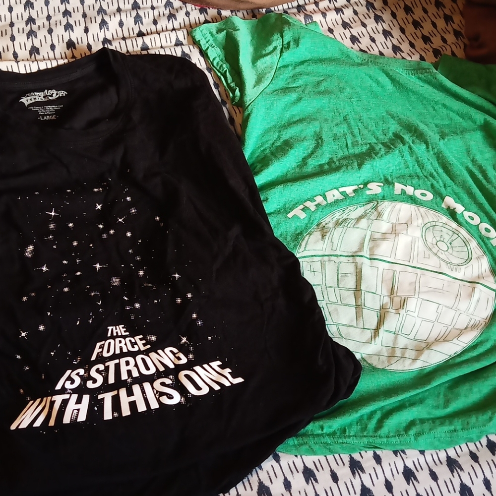 Maternity Star Wars T-Shirts Black and Green | size medium & large
